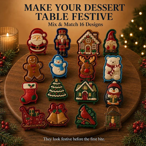 🔥Only $7.99 Last Day Promotion!✨ 🎄16-Design Christmas Mini Pie Mold Collection 🥧