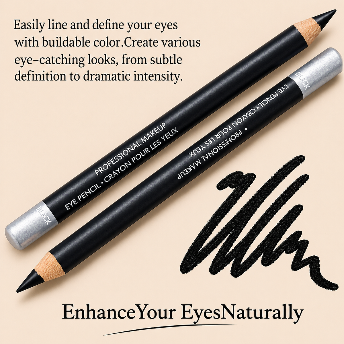 🔈🔈50% OFF NOW💜BUY 1 GET 1 FREE💜Wooden Waterproof Long-Lasting Hard Eyeliner