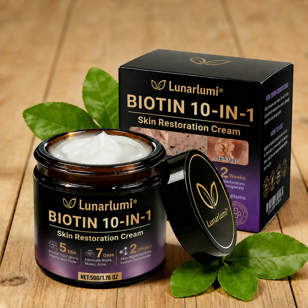 Lunarlumi® Biotin 10-in-1 Skin Restoration Cream